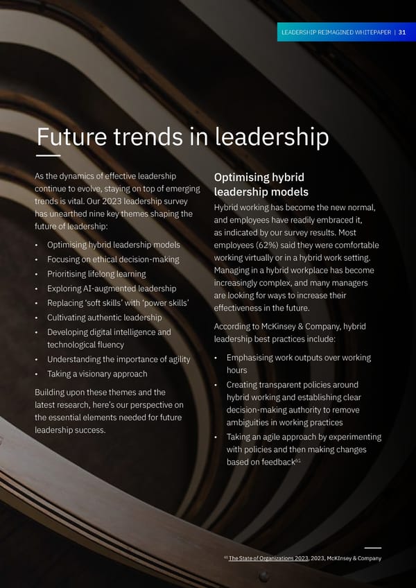 Whitepaper - Leadership Reimagined - Page 31